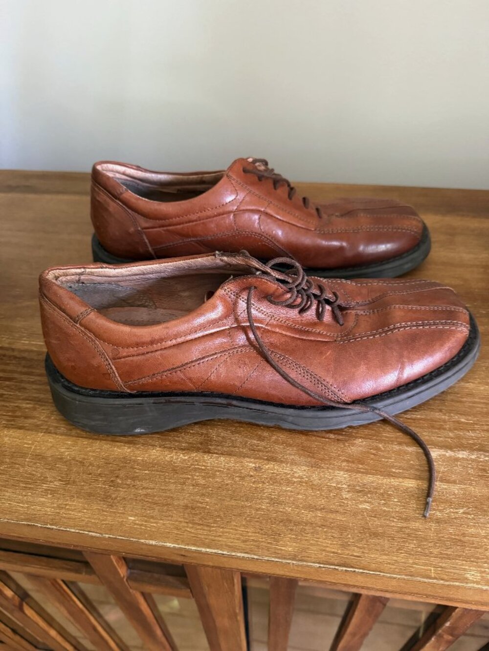 Venturini For Men Brown Leather Lace Up Dress Shoes‎ Made in Italy Size 11 M